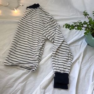 brandy melville striped crewneck shirt